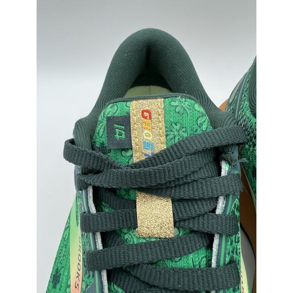 Brooks Ghost 14 Shoes Womens 7.5 Green Shamrock Print DNA Loft St Patricks Day - Picture 5 of 14